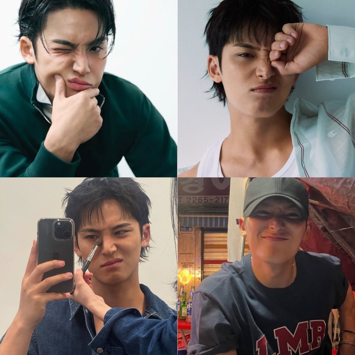 caratdeul550070's tweet image. category is mingyu’s nose scrunch #민규