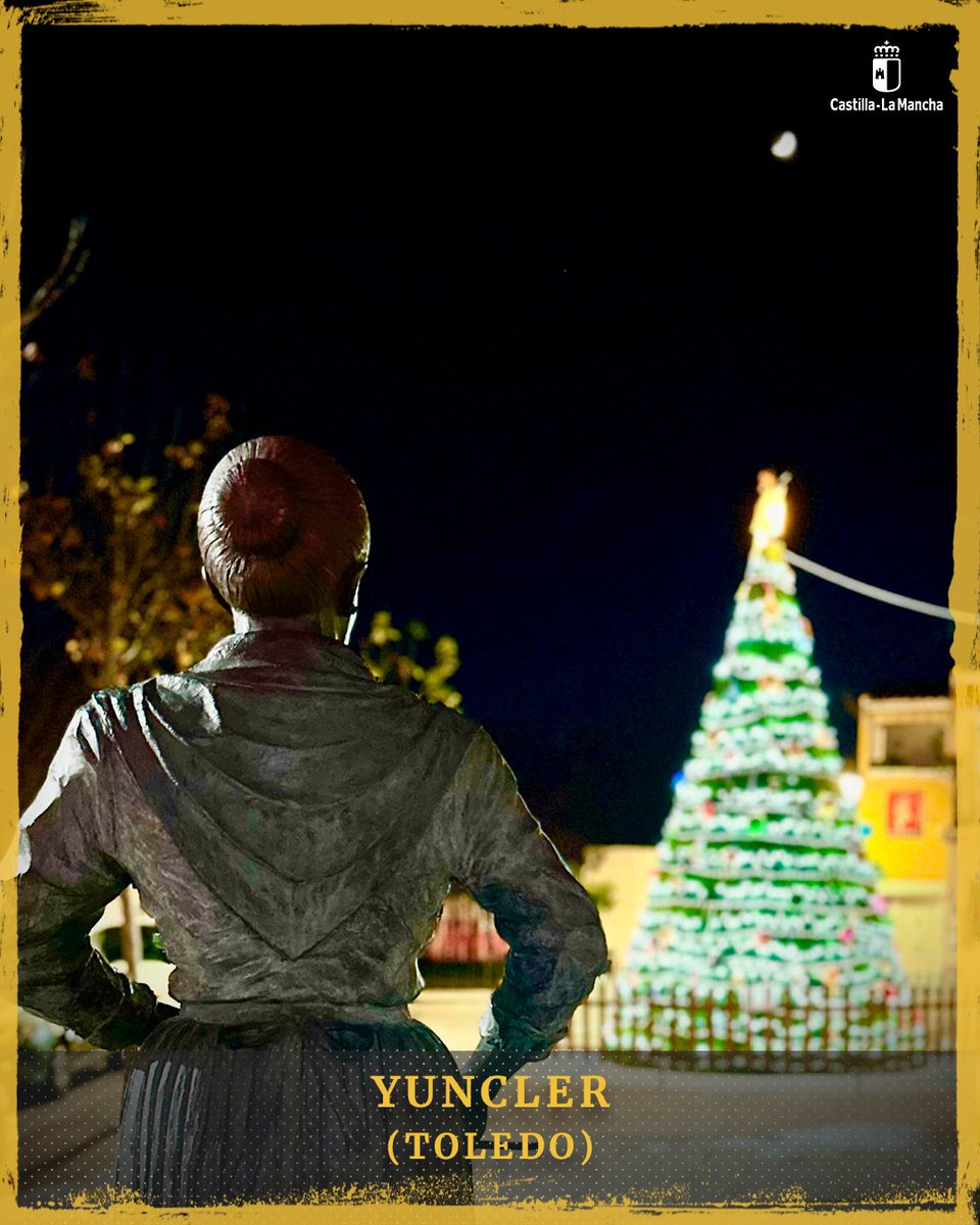 gobjccm's tweet image. 📸 #Yuncler (#Toledo) nos regala unas vistas preciosas de su espíritu navideño. #FelizNavidad