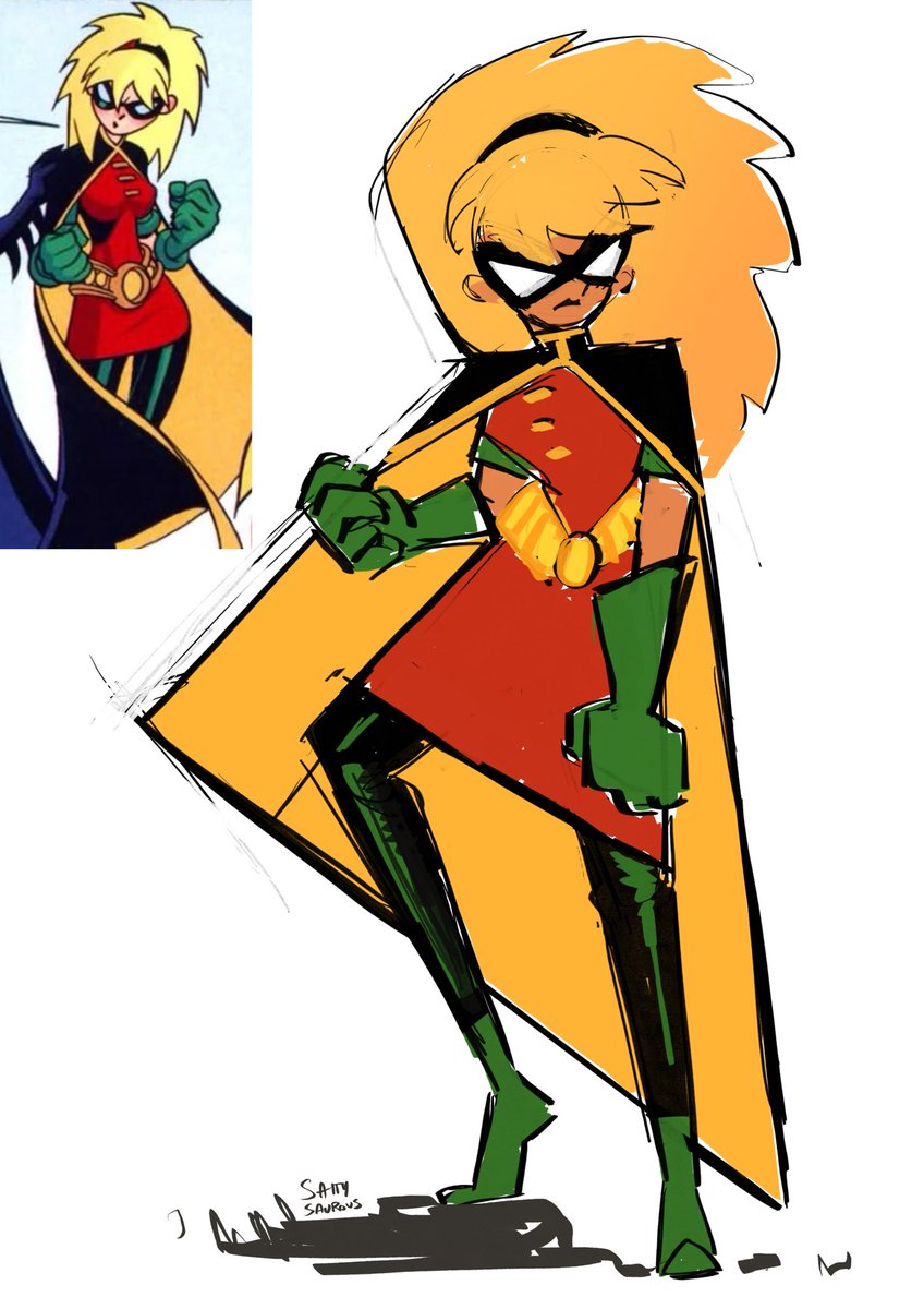 Saltysaurous's tweet photo. Stephbin! I don’t draw her enough for how cool she is 
#stephbin #stephaniebrown #dc https://t.co/ctp6SL0UaW