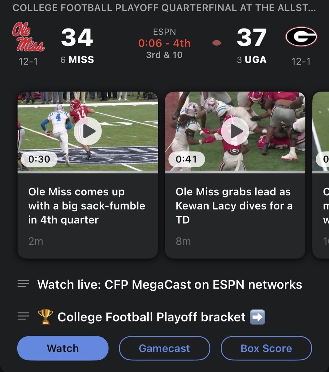 originalromie's tweet photo. But seriously @espn who did you really want to win? #sugarbowl https://t.co/0iu02ZJ23s