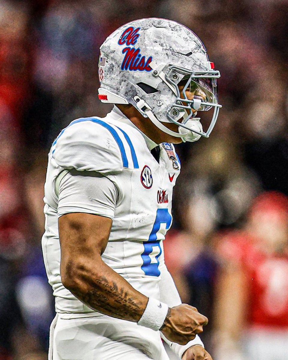 Ole Miss QB Trinidad Chambliss, a transfer from Division II Ferris State who was a 0 star recruit...