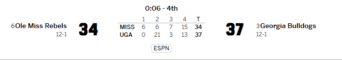 drose0's tweet photo. There's gonna be some really confused people out there if they were just keeping up with the Sugar Bowl via ESPN. https://t.co/zVp9Ubku0P
