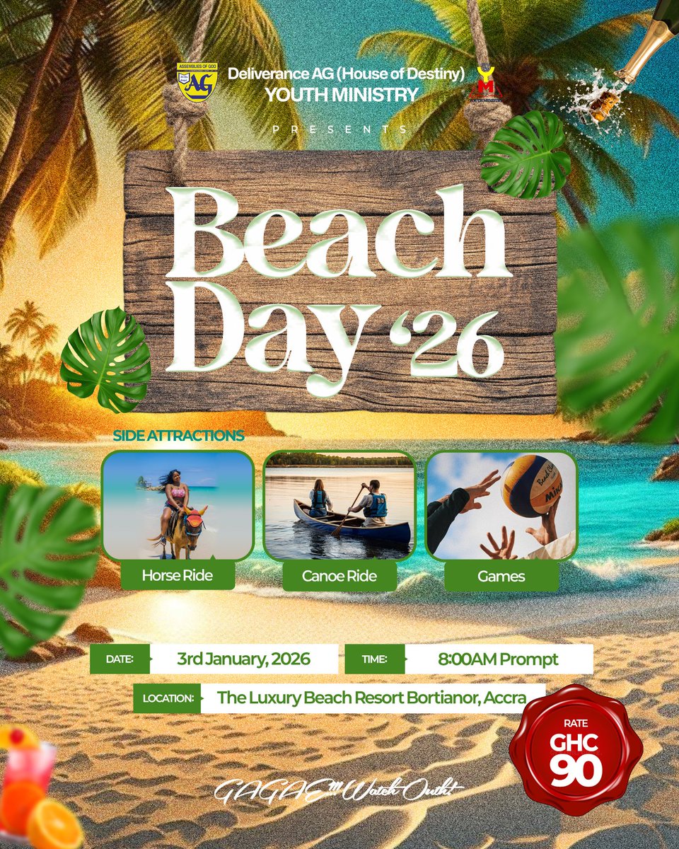_designbits's tweet photo. Sun, sand, and soulmates 🌊👫 Deliverance AG Youth is hitting the beach! 🌴 Check out the vibe  Secure your spot! 
#DeliveranceAGYouth #designbits #BeachDay #Fellowship #flyerdesign #partydesign https://t.co/V28KK6E5vT