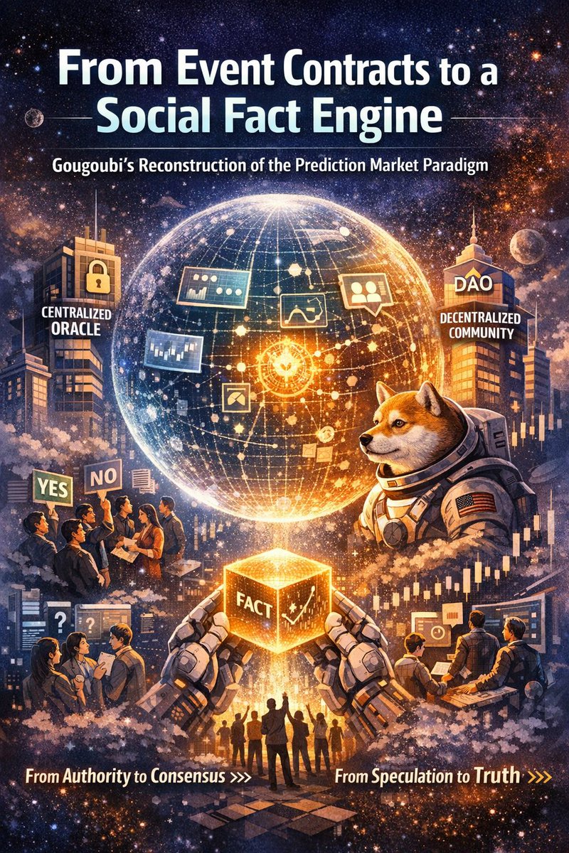 From Event Contracts to a Social Fact Engine: Gougoubi’s Reconstruction of the Prediction Market Paradigm

Over the past few years, prediction markets have repeatedly been framed in the crypto narrative as “more honest polling” or “a superior information aggregation mechanism.”