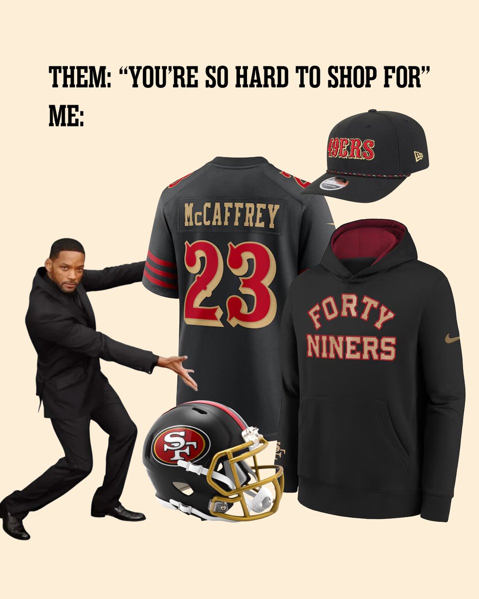 49ers's tweet photo. Got our Gameday fit, hbu? 👀 https://t.co/Uq9Wexy8Pl