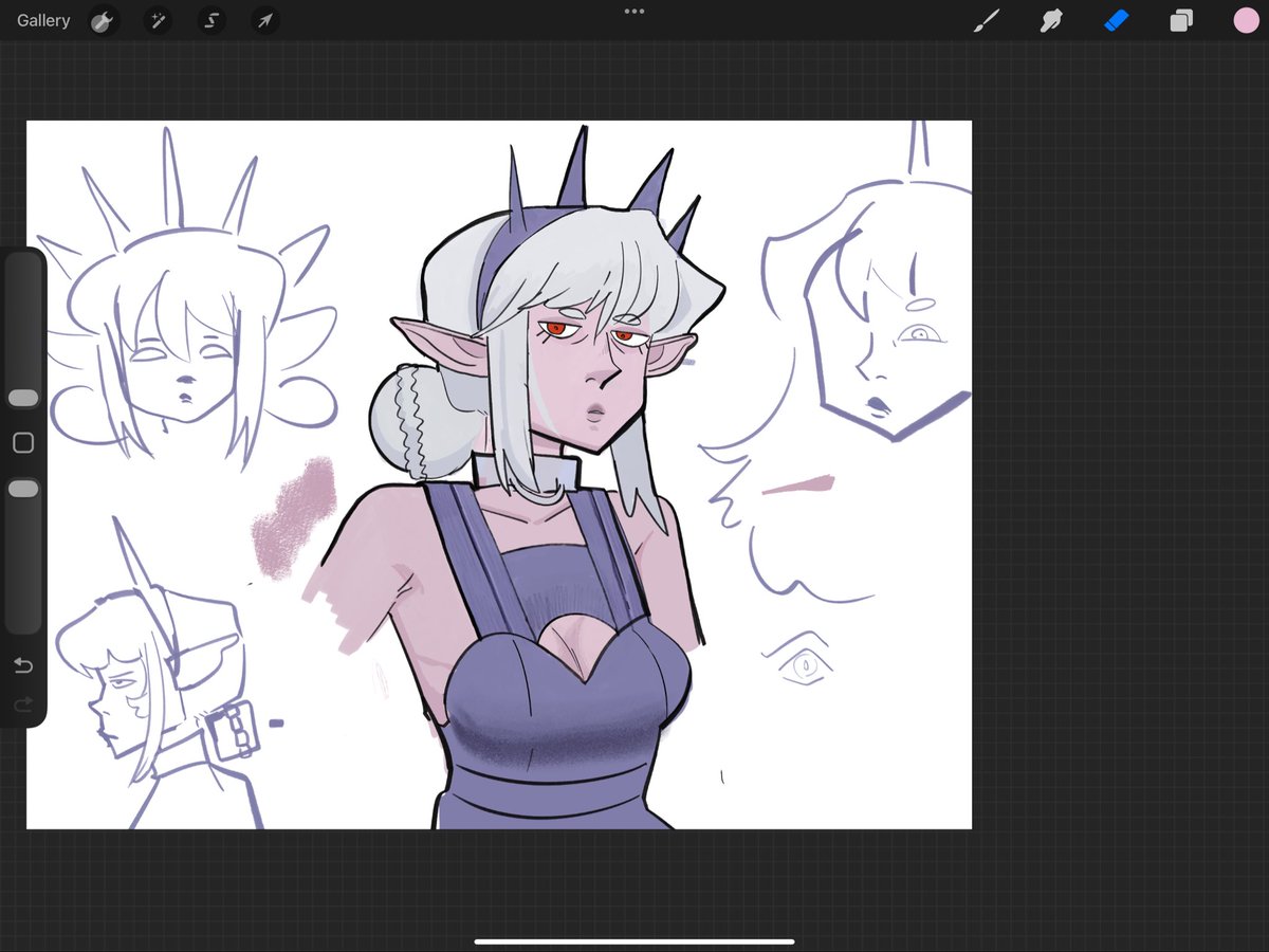 Readtobewritten's tweet photo. Colored up an old sketch after drawing nothing but my own ugly mug for so long! I’m rusty! https://t.co/cfZwDQYuOD