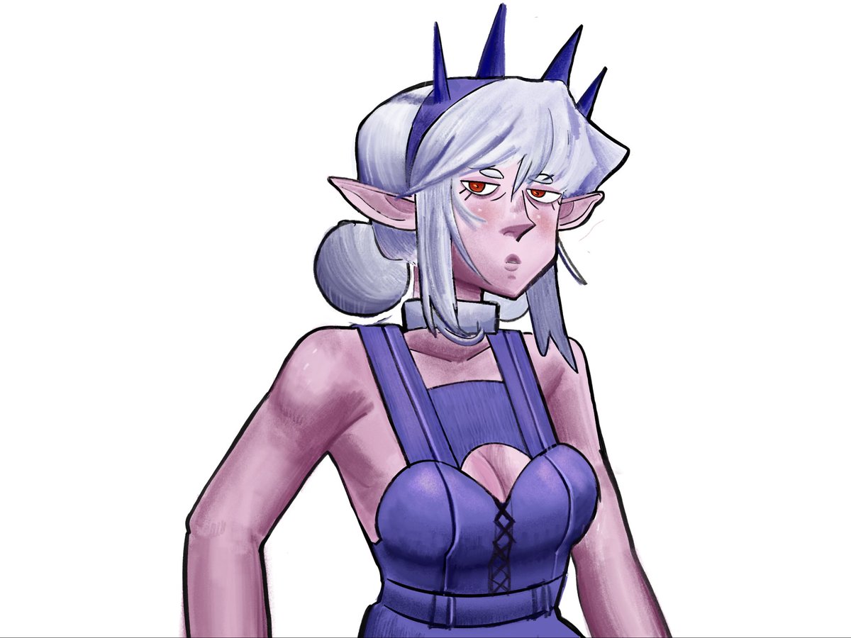 Readtobewritten's tweet photo. Colored up an old sketch after drawing nothing but my own ugly mug for so long! I’m rusty! https://t.co/cfZwDQYuOD