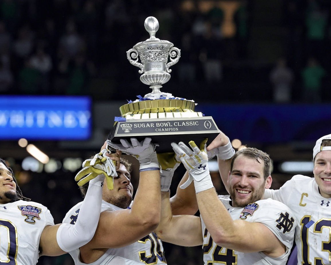 Insidetheirish's tweet photo. Notre Dame 🤝 Ole Miss

Beating Georgia in the Sugar Bowl. 😏 https://t.co/xKoNX5zATS