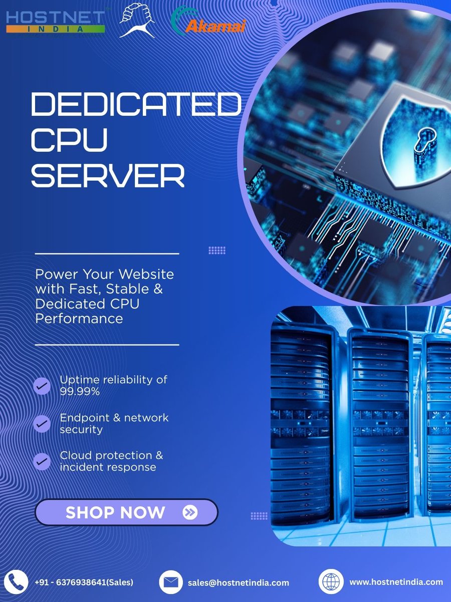 Power your website with a Dedicated CPU Server 🚀
Get faster speed, better stability, and full control for your business.
Upgrade your performance today!

#DedicatedCPUServer #DedicatedServerIndia #HighPerformanceHosting