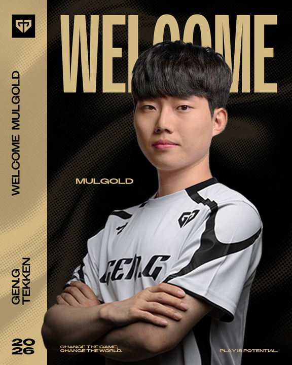 𝐖𝐞𝐥𝐜𝐨𝐦𝐞, 𝐌𝐮𝐥𝐠𝐨𝐥𝐝!

‘Mulgold’ Jaegyun Han has joined the Gen.G Tekken team. We’re excited to see him compete and show what he can do. Please show your support for Mulgold and the Gen.G Tekken team! 💛