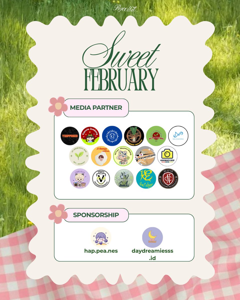 byeolbiteo's tweet photo. 💌SWEET FEBRUARY BIRTHDAY EVENT💌

📅 Minggu, 22 Februari 2026
⏰ 16.00 - 19.00
📍 Kedai Ori Manyar Surabaya
💸 HTM 75K

See you and let’s make sweet memories together!✨

#noraebang #birthdayevent #byeolbit #kpopevent #kpopersurabaya https://t.co/56OqRfYNrH