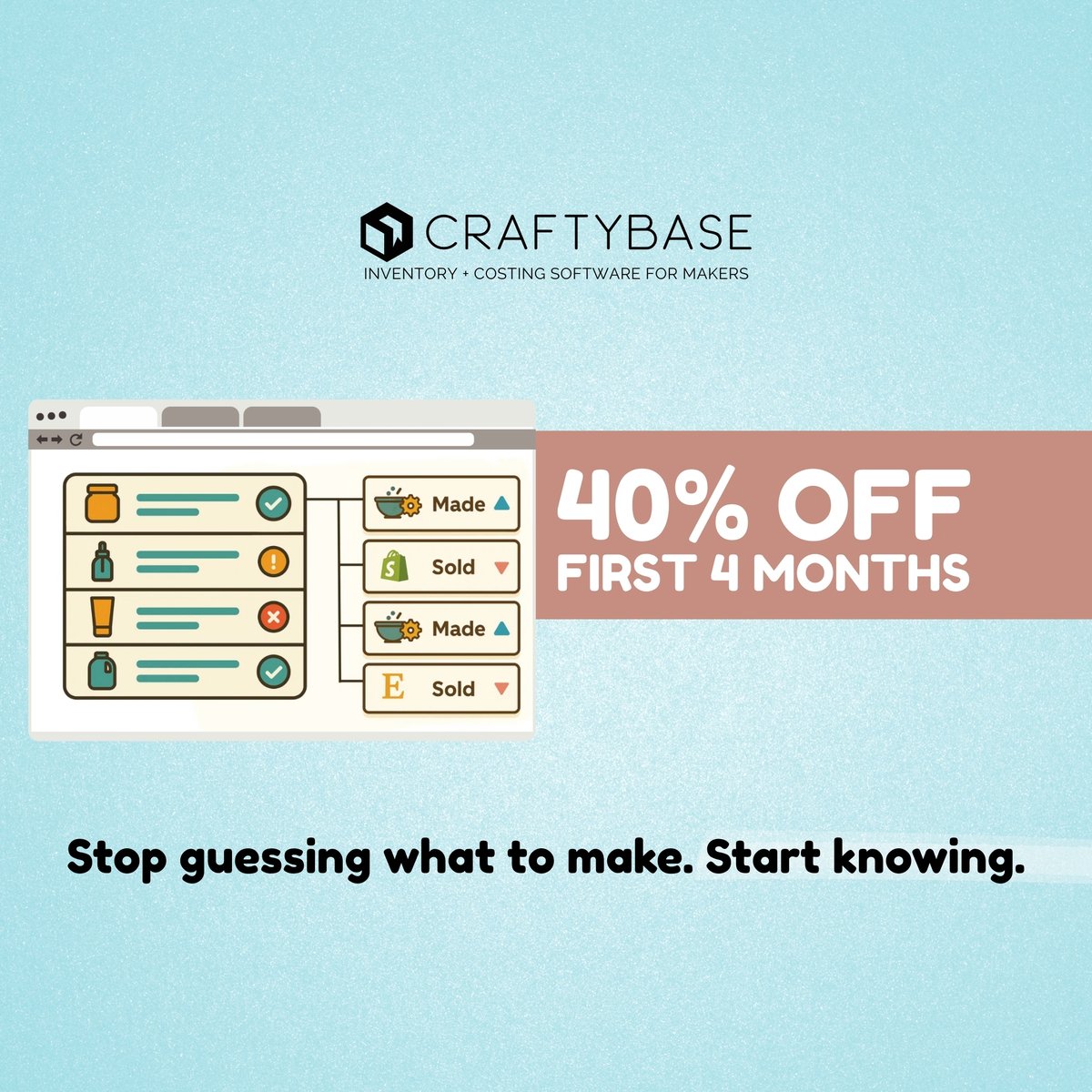 Craftybase tweet media