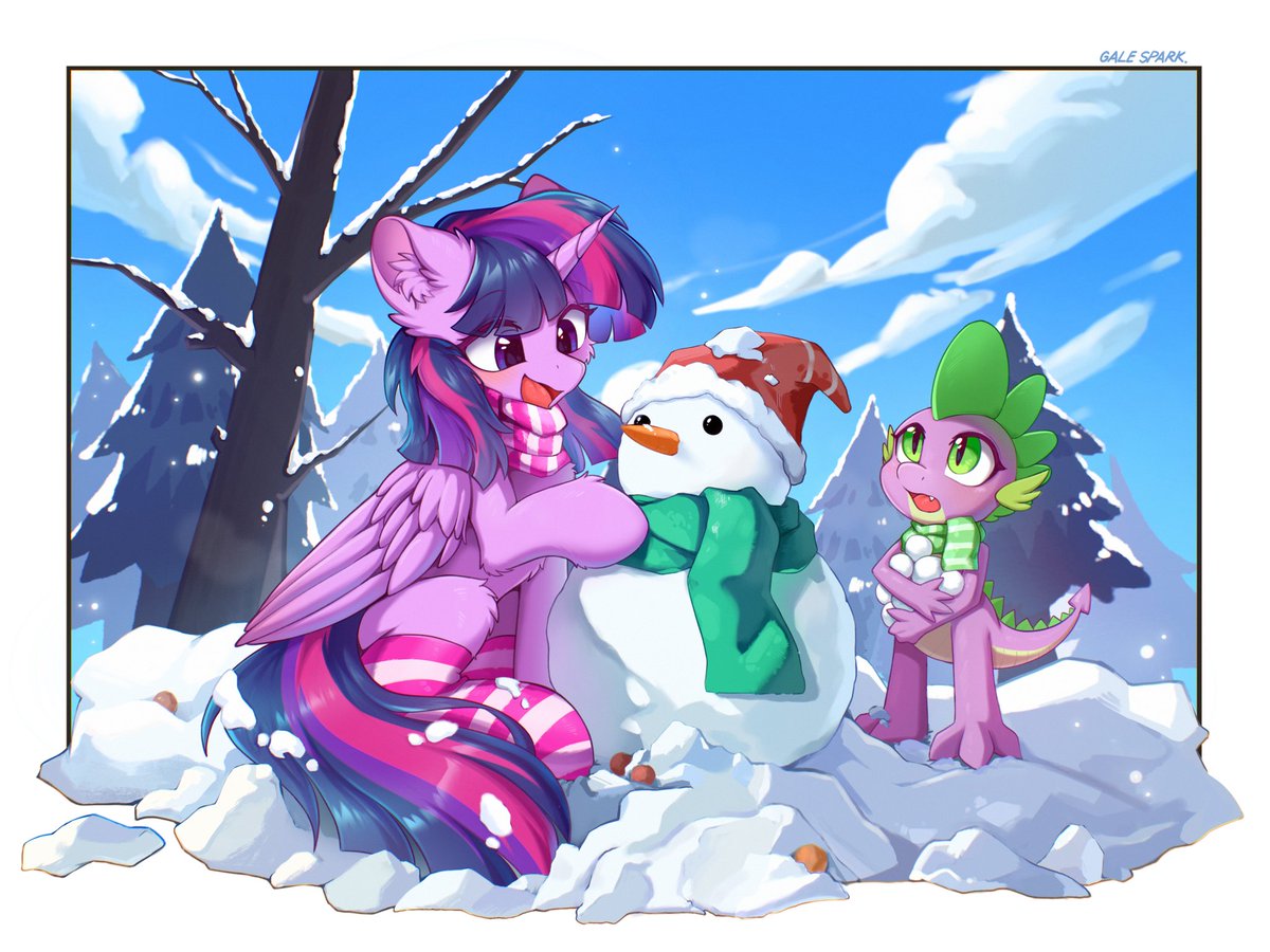 If it snows, we have to build a snowman!
#mlp #TwilightSparkle