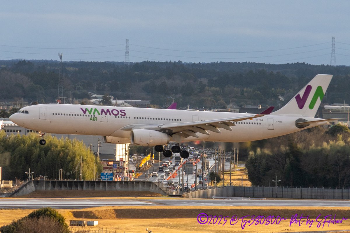 Tga380800's tweet photo. Airline:Wamos Air
Aircraft:A330-300
Locations:NRT
Date:26/12/2025
Remarks:
#WamosAir #ワモスエア #EB
#Airbus #A330 #A330300
#NRT #NaritaInternationalAirport #成田空港 #成田国際空港 #RJAA
#飛行機好きな人と繋がりたい #飛行機好きな人 #飛行機写真 https://t.co/jpDqPALXh6