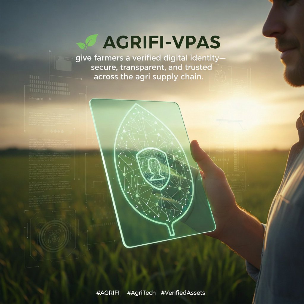 Ria0952's tweet photo. 🌱 AGRIFI-VPAs give farmers a verified digital identity—secure, transparent, and trusted across the agri supply chain.
https://t.co/oLREOxLez7
#AGRIFI #AGRIFIVPAs #AgriTech #DigitalIdentity #VerifiedAssets #SmartFarming #AgriInnovation #SupplyChain #FutureOfFarming https://t.co/wvHJycQPA6