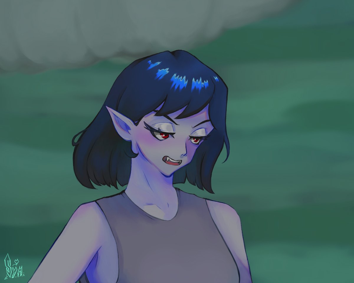 sorcehri's tweet photo. Marceline frame redraw | Adventure Time (Season 7, episode 8 "Stakes") https://t.co/TcIDwFsmmI