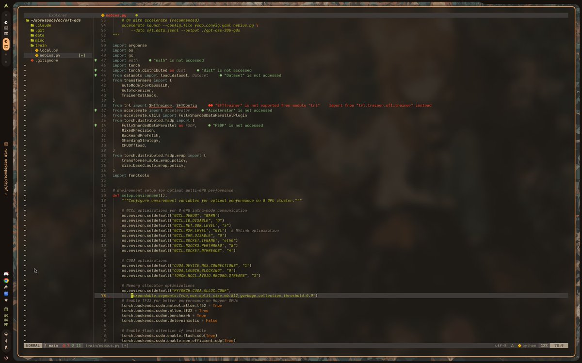 vmfunc's tweet photo. my neovim config for 2026 is now available on github

gruvbox, transparent, unreasonable amounts of rice, custom google calendar integration, obsidian, remote dev, ai completion... and it has a duck https://t.co/5HvxjlERF0
