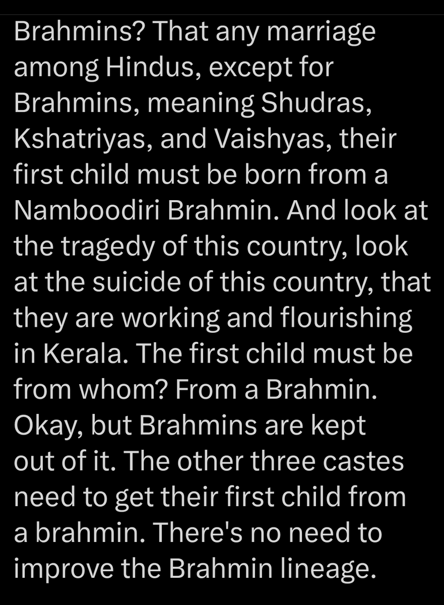 joBeeGeorgeous's tweet photo. We know what was done to the Nair communities of Kerala.
#Sambandham
But Syrian Christians claiming to be of Brahmin descent...😭😂
(Thanks @tamilravi for the translation ) https://t.co/JvphnVUrXS