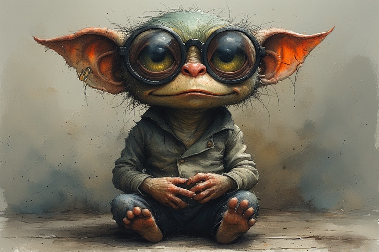 05minstory's tweet photo. Gremlins in the Mirror
#vss365
Adoption decisions are grave matters. I've pondered it many nights. In truth, if there was an alternative I would've gladly taken it. But I see no other option. This Gremlin cannot live in the bathroom mirror any longer. Not when it #delights at counting.
...four crows feet
...three smile lines
...one vertical crease between the eyes
Tomorrow, I'm adopting it to the family. I have its bed set up far from the bathroom, between the fish bowl and the cat tree in the den. If it starts counting Kitty's dry food pellets we may finally get the cat to lose some weight this year.
