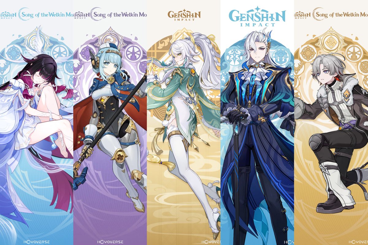GenshinUniverse's tweet image. VERSION 6.3 OFFICIAL BANNERS

-Phase 1: Columbina &amp;amp; Ineffa
-Phase 2: Zibai &amp;amp; Neuvillette + Illuga

#GenshinImpact