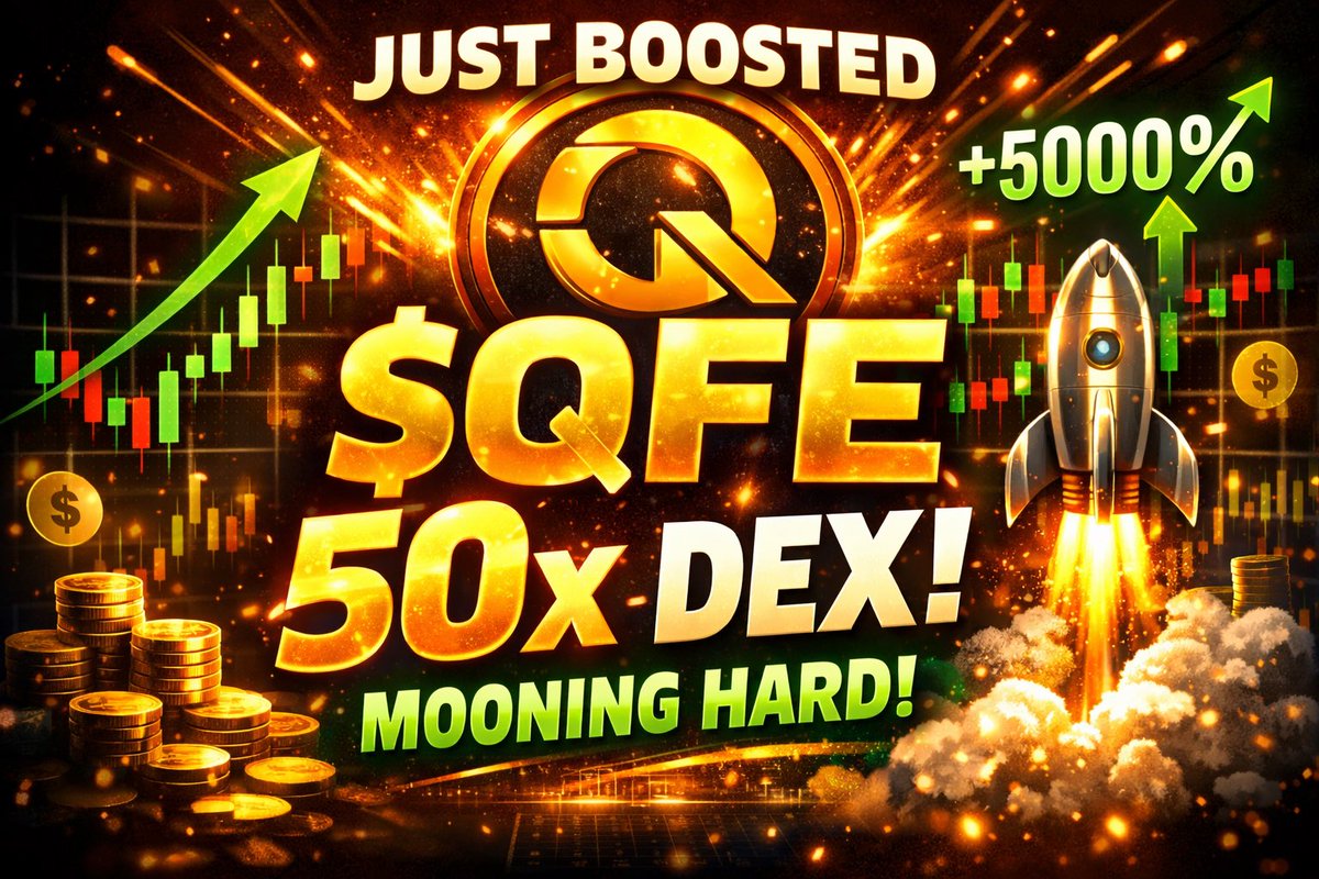 mymemeidea's tweet photo. 🚀 $QFE just boosted 50x on Dex!
Momentum is real.
Community is strong.
And this is just the beginning 👀🔥
Track it live on Dex and stay close — things are moving fast.
#QFE #Crypto #Solana #DexBoost #CommunityCoin 🚀 https://t.co/fboxQAriWd