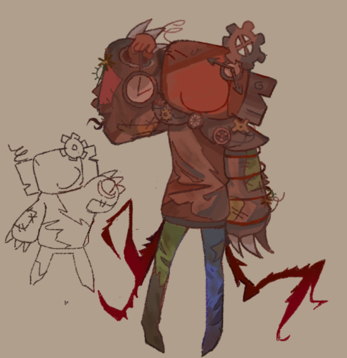 my paranoy design
i wanted to make him cute thats why he has the rusty ahh dinosaur fit