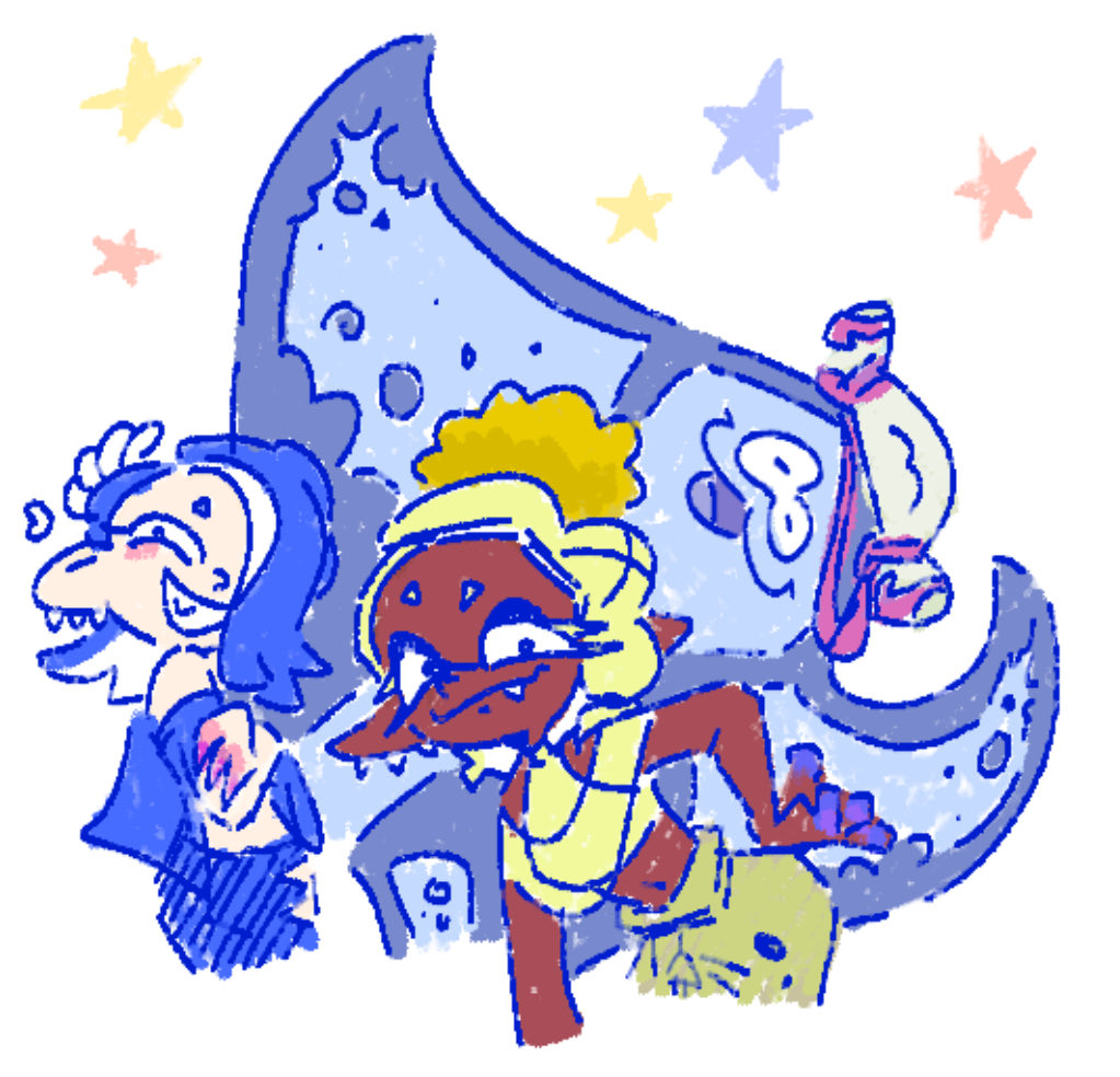 SquiddoYoMama's tweet image. Something fun I made for Splatoon 3’s 3rd Anniversary 💙💛❤️
#splatoon