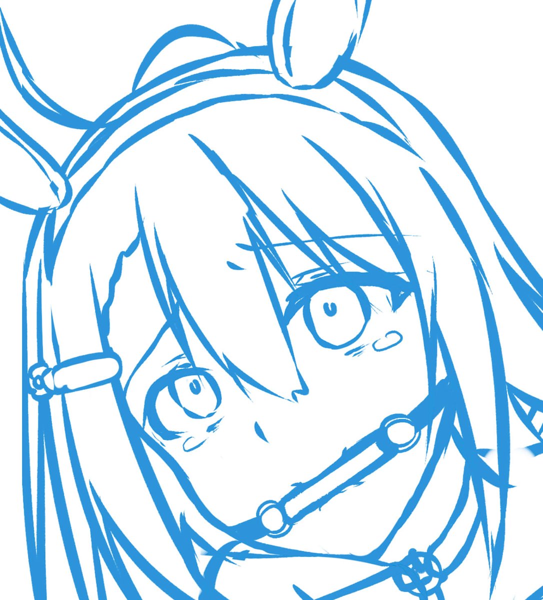 調子がいいのでウマ優梨愛ちゃん描いてます。 