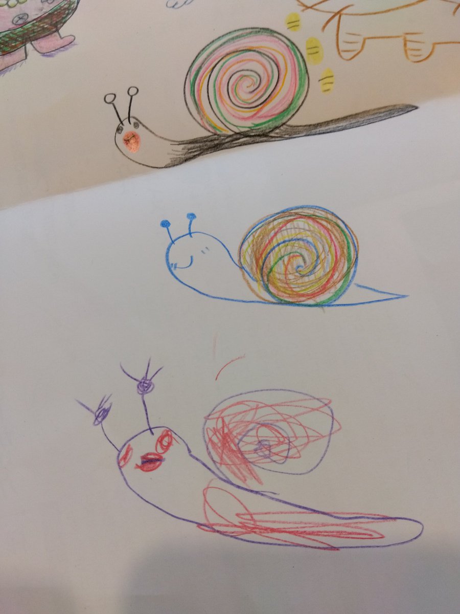 irukanoaibo's tweet photo. 親子3代のカタツムリも貼っておきます🐌 https://t.co/wChNF9yDdY