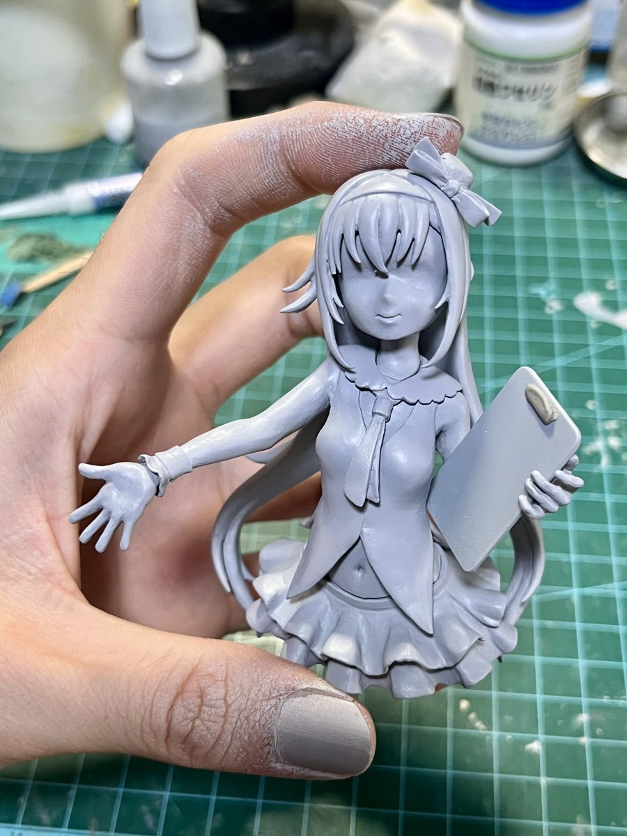 リーチ•マイケルフィギュア(手作り) だいぶ磨けてきました ＃自作フィギュア