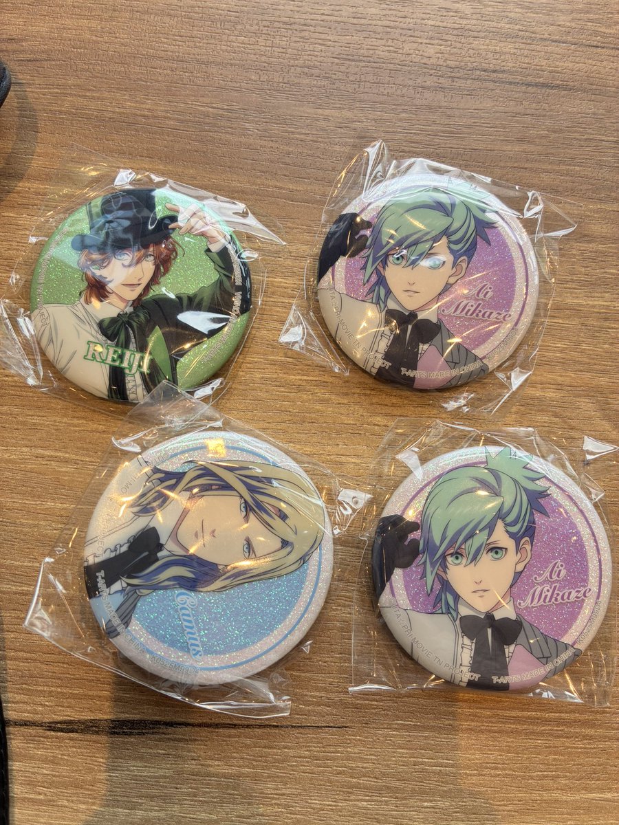 交換】うたプリ タブナイ タブキス ガチャ 缶バッジ 譲： A嶺二1 B藍2