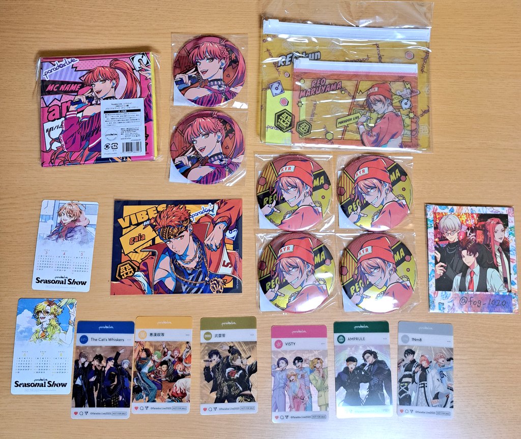 fog_1020's tweet photo. 【交換・譲渡】
Paradox Live パラライ Gくじ VIBES メモリアルブック スライダーケース 缶バッジ ブロマイド 購入特典 トレフォト 箔押し ノーマル Gプリ サイン入り ノーマル

【譲】
画像1枚目〜3枚目

【求】
2つ目のポストの記載額+送料or画像4枚目

GプリはBAEを中心にどの絵柄でも検討します。 https://t.co/9cHeOxzcDH