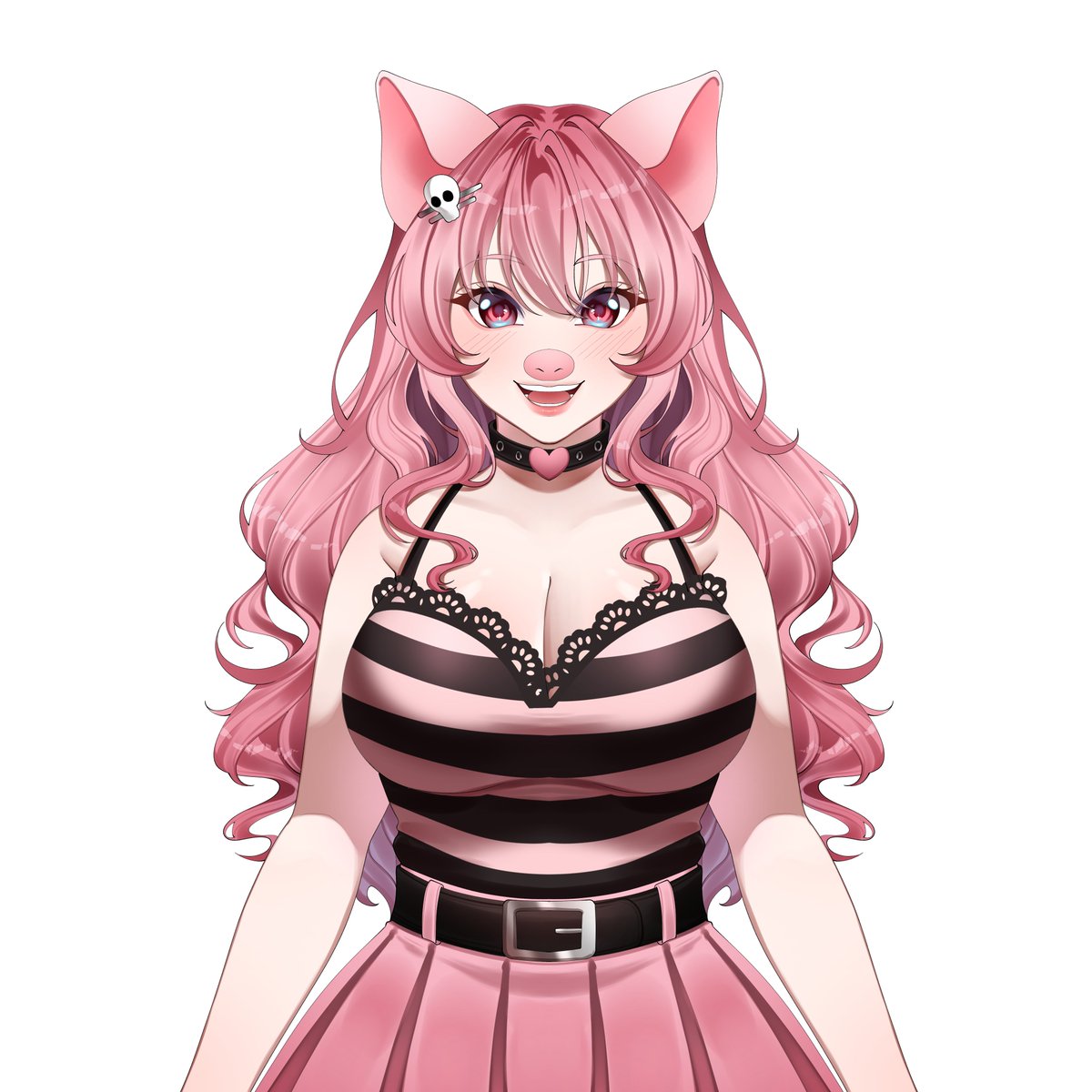 Madam_Oinky's tweet photo. I DID THE THING!!! 🐷💖✨
New PFP, logo &amp; PNGtuber coming soon!!
(still in progress—just adding the choker 🖤👀)
Madam Oinky got a BIG glow-up!!
Thank you @kazumistudioss !! 1000% recommend!! 💕🔥
#VTuberArtist #ArtistSupport #VTuberUpgrades #StreamerLife #ContentCreator #GlowUp https://t.co/M3pGywSKXm