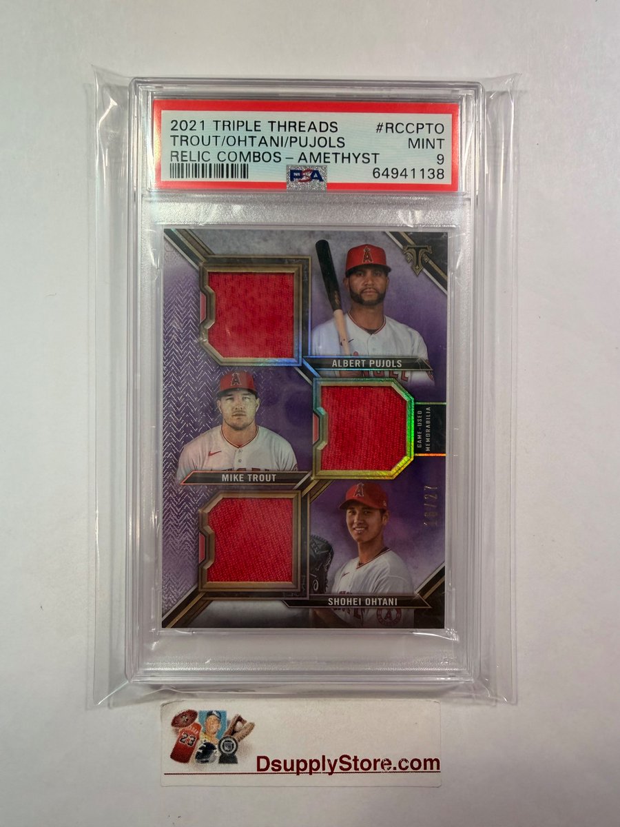 Wow a nice sale for my Triple Relic Ohtani, Trout, and Pujols! One