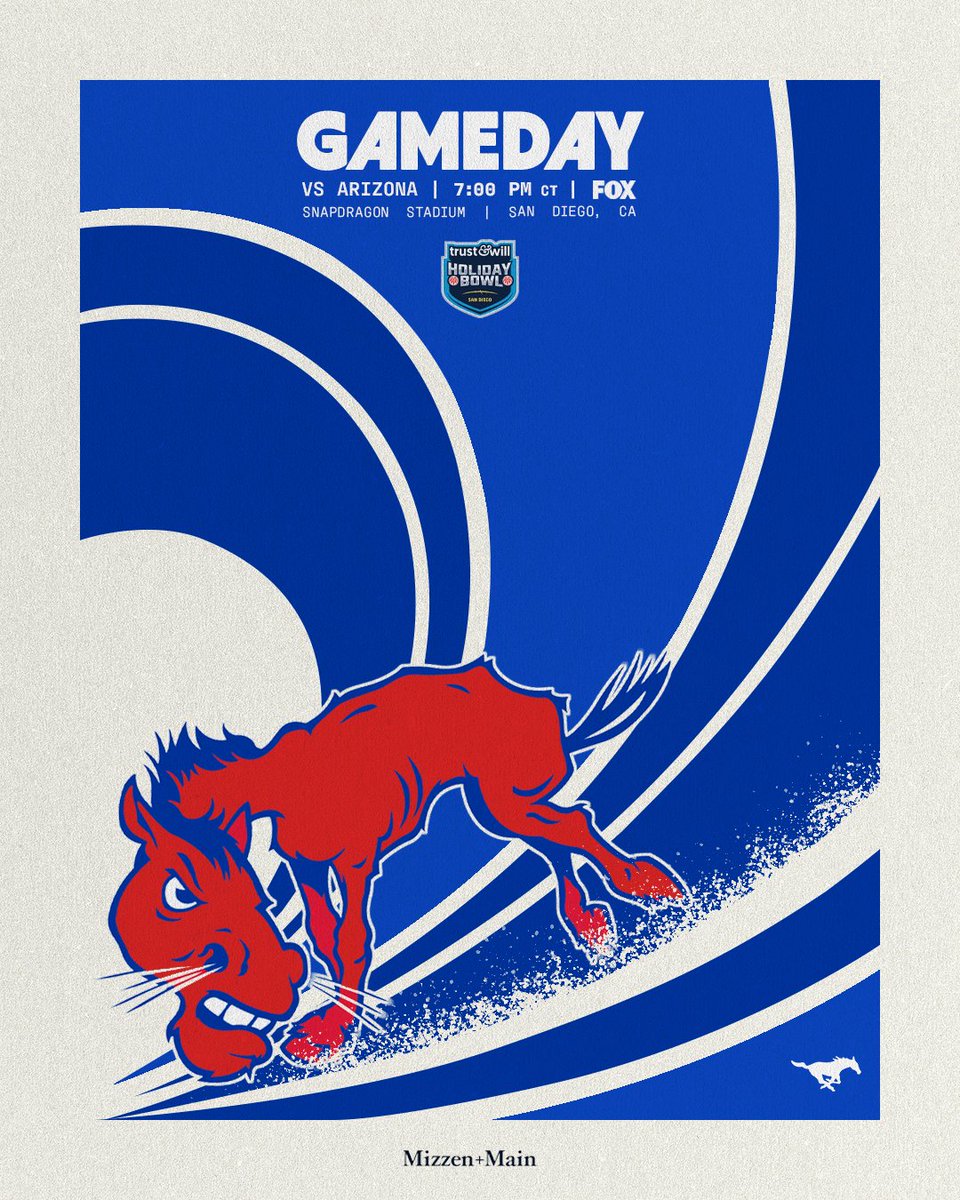 SMUFB's tweet image. It's gameday in San Diego 🌴

@mizzenandmain