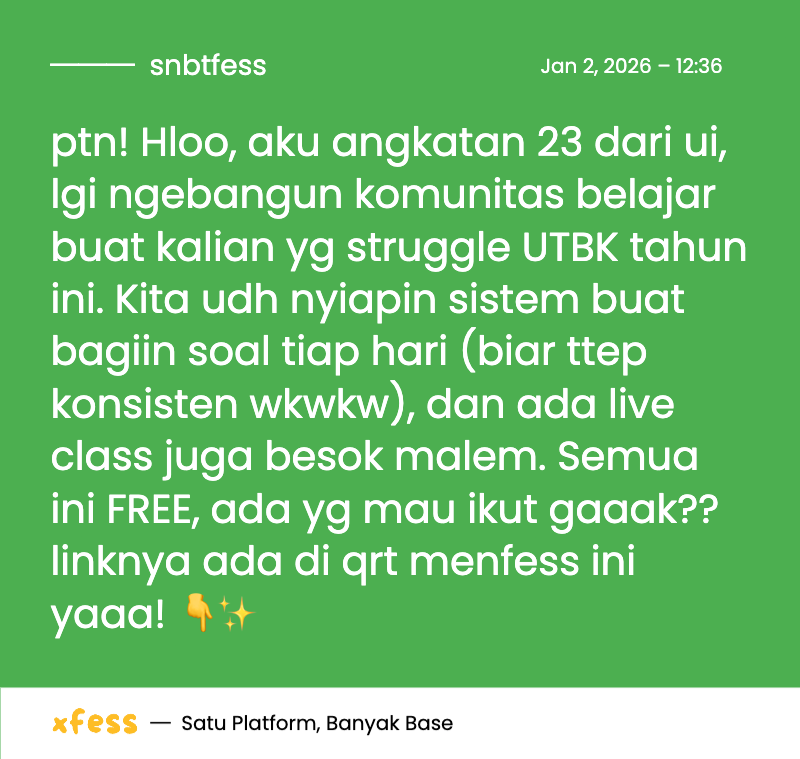 SNBTFESS || SNBP - UTBK tweet media