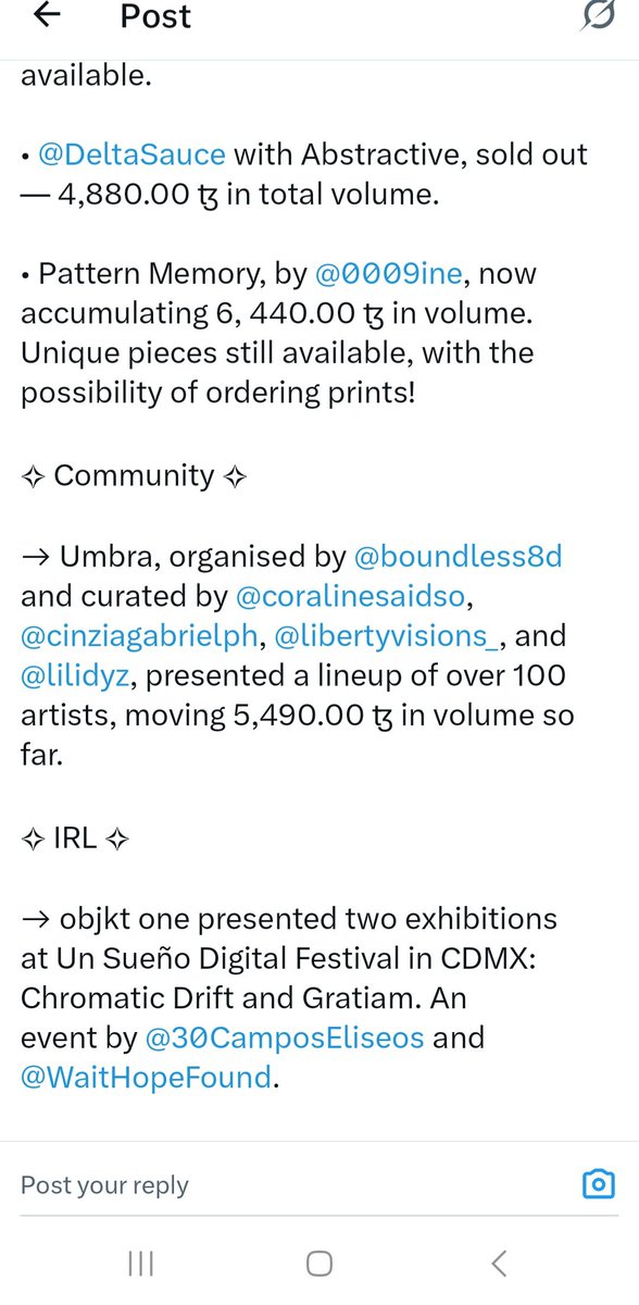 Boundless8D's tweet photo. Looking back on 2025 long post ahead with reflections it was a truly amazing year me my artwork got exhibited by @OneLoveArtDAO in #artbasel2025 #miamiartweek ina boat and  and then me @coralinesaidso @CinziaGabrielPH @libertyvisions_ @LILIDYZ made historic collective drops of 180+ artists  that trended in @objktcom which collectively has 8.1k+ tezos volume (Umbra + Luminaria) got a shotout from @tezos blockchain and  @HARMONICCOLLAB my multi chain also got new sales in and now has 2.65 eth volume and also launched HARMONIC SOLVERSE in #solana via @Gensuki_ which has around 9 sol primary sales and 130+ mints currently live. This year was also when I started my journey as an artist during april 2025 bear market where i started as an artist and became a multi chain artist brand (6 + eth+ 400+ tezos +35xrp + sold out solana phase 1 expansion) and establishing harmonic collaboration multi chain movement 180+ artists and brands with (2.65 eth + 8.1k + tezos volume (umbra+ luminaria) + 9 solana thank you everyone :)