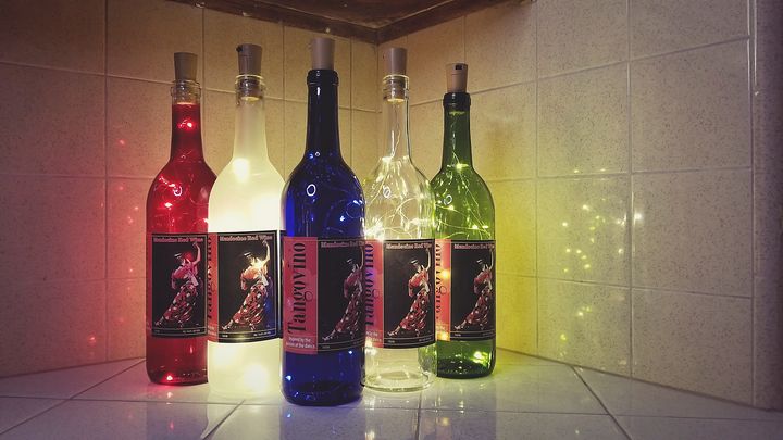 SysopRon's tweet image. Art of the Day! "HBDA Tangovino Bottle Lights". Buy at: ArtPal.com/HBDA?i=204580-2