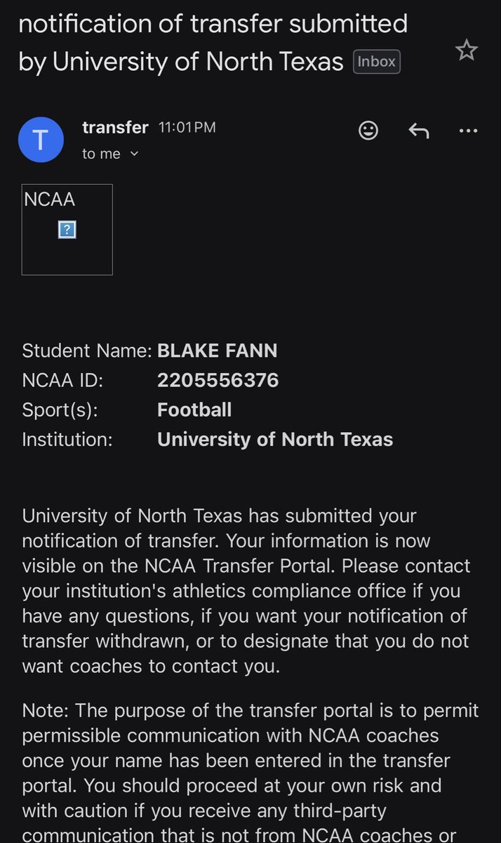 BlakeFann4's tweet image. Officially in the transfer portal!🚨