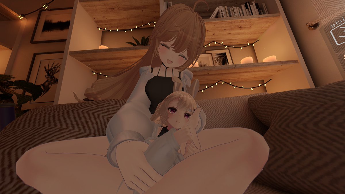 Spent the first night of the new year snuggling up with a cutie <3

#wholesome #NewYear2026 #VRChat