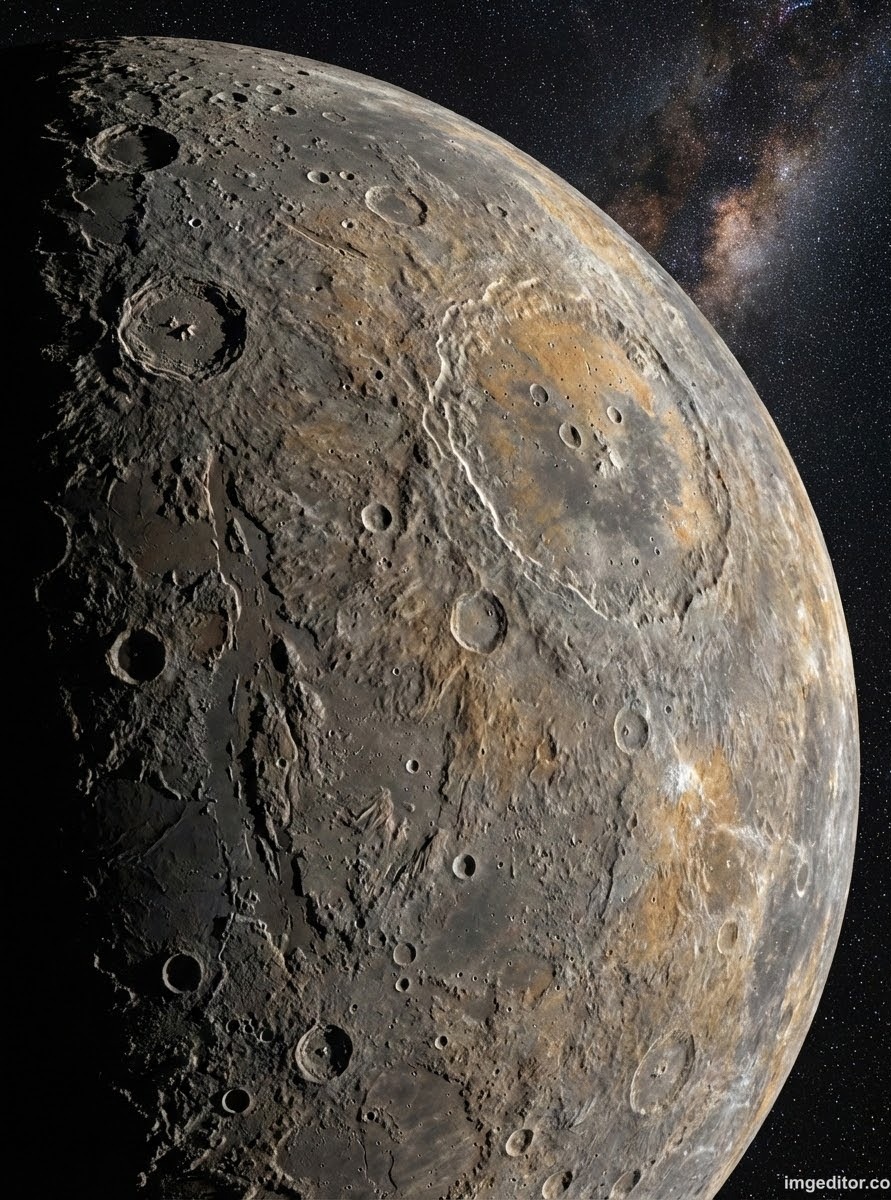 GenAlphaVerse's tweet photo. Celestial Body: Mercury
Mercury is the smallest planet in the solar system, as well as the closest to the sun. With its rocky grey surface, thin atmosphere, and small size, Mercury could easily be mistaken for a moon.

#genalphaverse #celltosingularity #mercury #celestial https://t.co/5KwhTrN93H