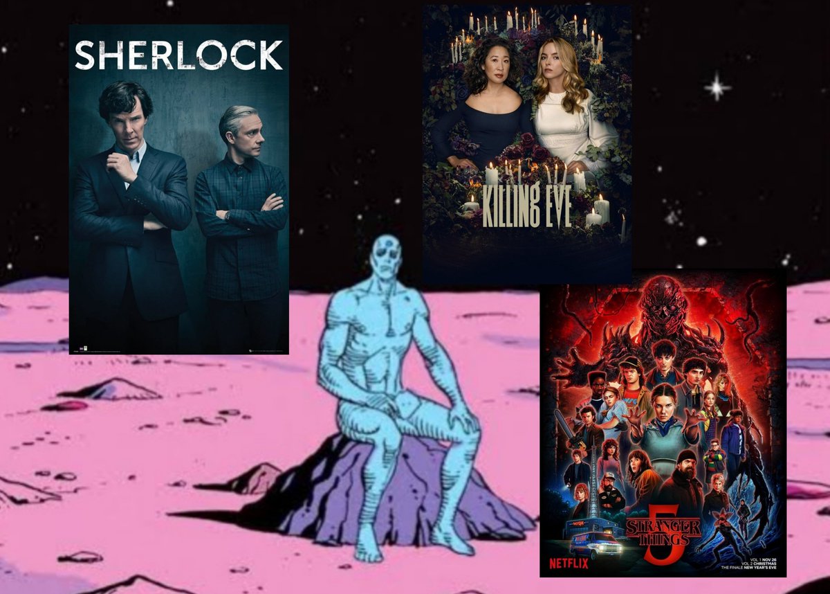 it’s 2017. i’m watching the sherlock finale. it’s ass &amp; people are convinced there’s a secret final ep

it’s 2022. im watching the killing eve finale. it’s ass &amp; people are convinced there’s a secret final ep

it’s 2026. im watching the st finale. it’s ass an