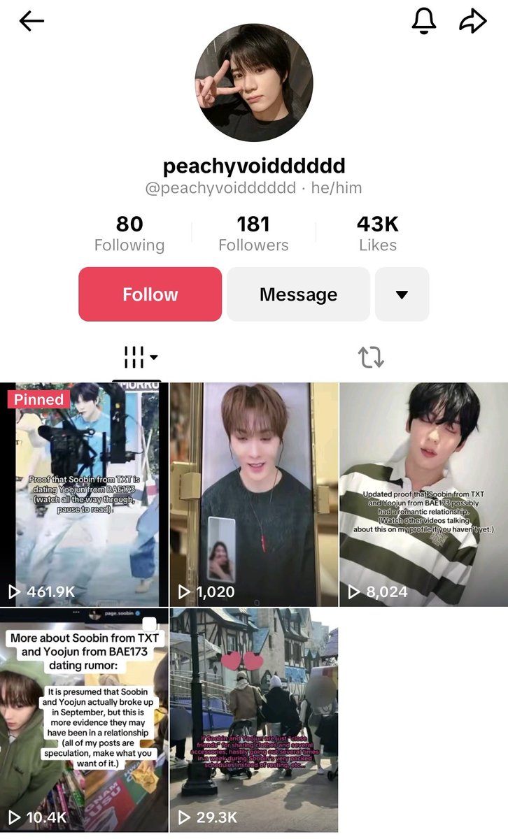 Rita12950338's tweet image. 🚨 Calling all Else to please report this account on tiktok please they are the ones that are spreading those rumours about Yoojunie and they are still uploading content. 
Like or rt to tell other ELSE to report as well please 🙏 #BAE173 #비에이이173 #Yoojun
