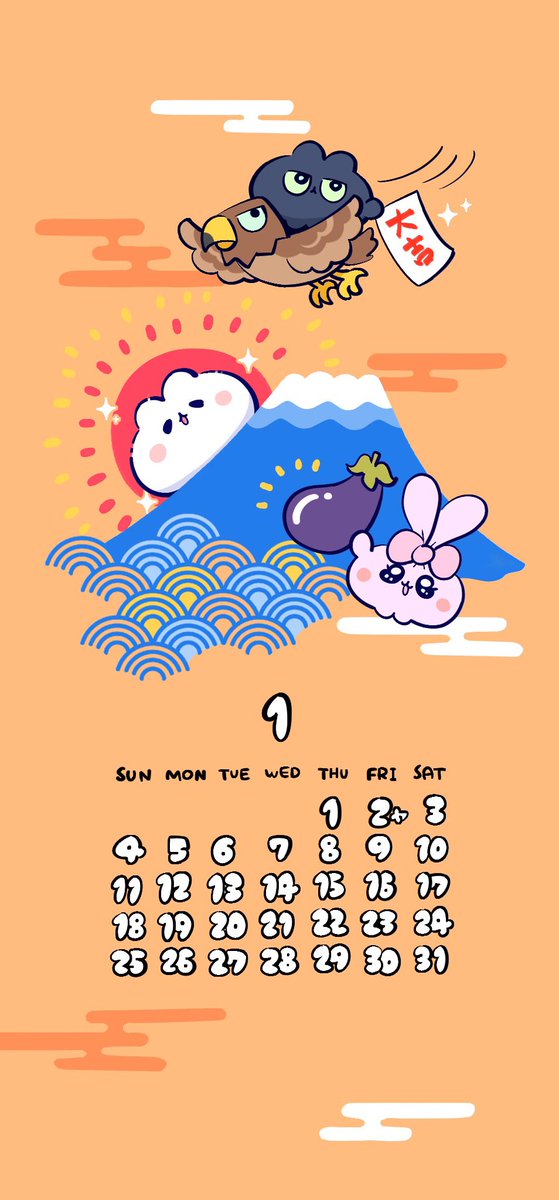 ﾆｬ (1月カレンﾆｬｰ‼︎ ぜひつかてね🍆)