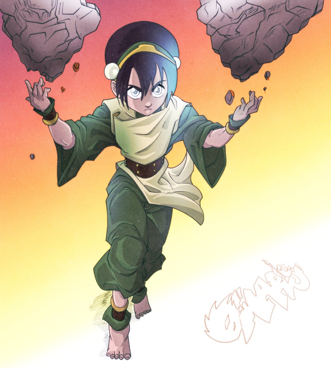 #toph #avatar #avatarthelastairbender #comic #fanart #art #drawing #illustration #earthbender