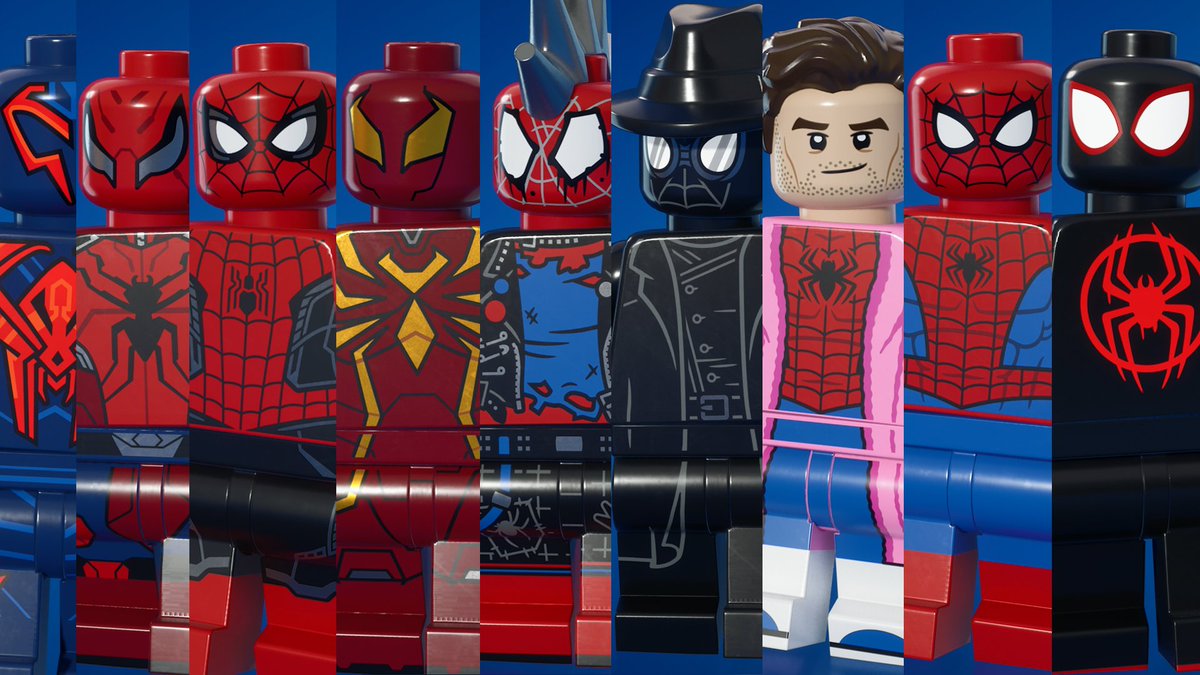 Blitzwinger's tweet image. There are now 9 LEGO Outfits for LEGO Spider-Man in Fortnite
