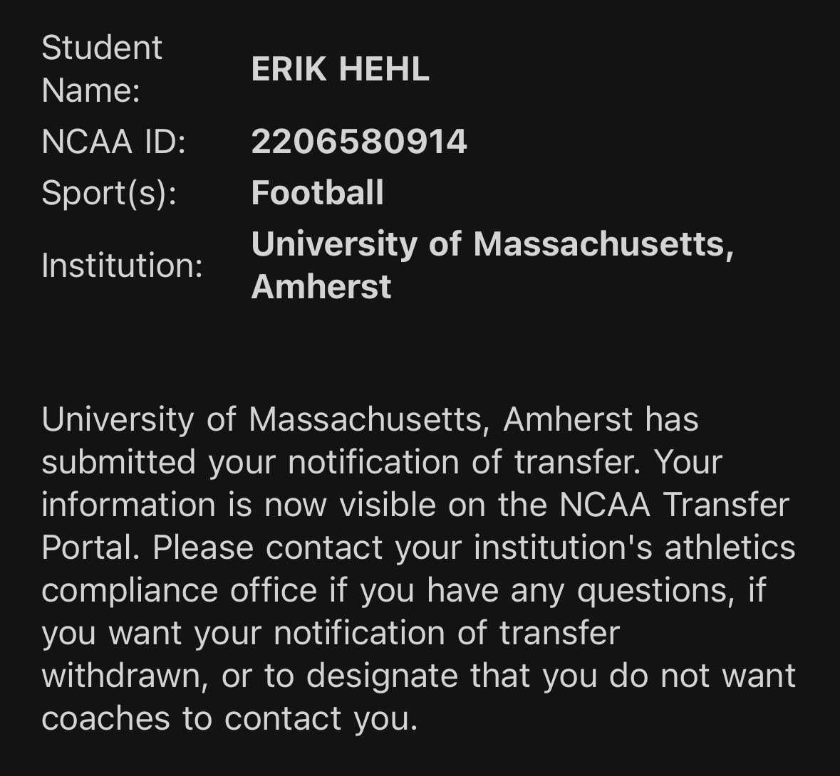 ErikHehl's tweet photo. Officially in the Transfer Portal as a Grad Transfer‼️Game Film Below⏬
@CollegeFBPortal @TransferPortal @247SportsPortal @coachcurtis42 @BlakeHehl @dlinevids1 https://t.co/lkf4510HOg