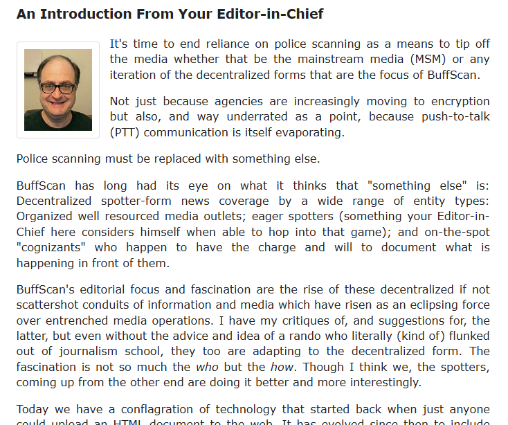 It's been a month in the making.  BuffScan is brand new for 2026.  Operating now as a one-man media company it arrives as a new voice and a new perspective, advocating the spotter and decentralized media movement.  

Read the point and purpose in its opening editorial to YOU -