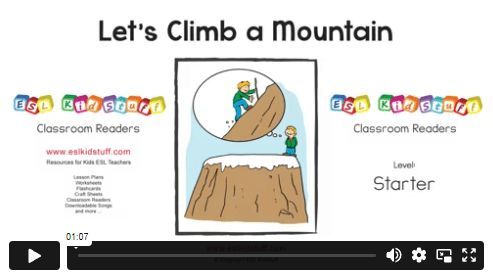 ESL classroom readers for kids - great stories for your lessons!🤩 
This week "Let’s climb a mountain!"
Objectives: Talking about transport and travel by saying how you got somewhere. 

eslkidstuff.com/esl-kids-reade…