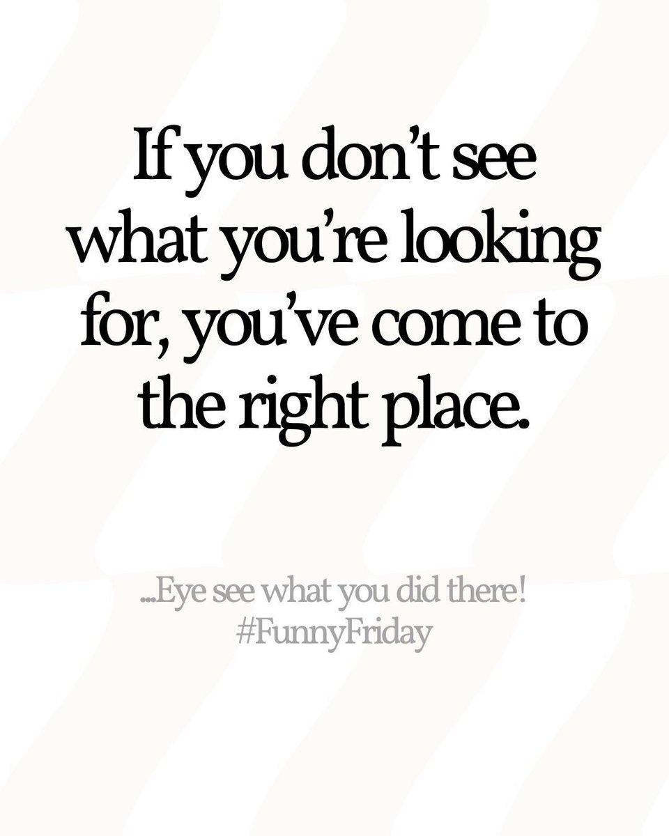 It's time for your first #FunnyFriday of 2026! We hope we can help you find everything you're looking for this New Year!